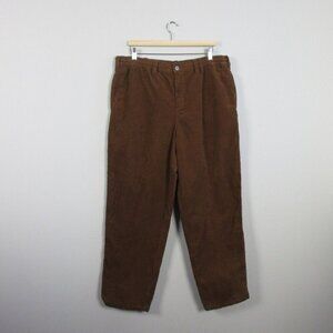 Theories of Atlantis Mens Corduroy Straight Leg Pants Cotton Skater Brown XL 622